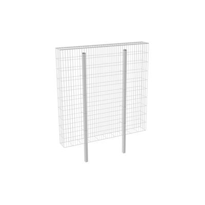 Wilk Gabionenzaun aus Draht Ø 5mm, feuerverzinkt, 200x200x25cm, Steinbedarf ca. 1200 kg Image