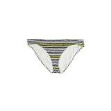 LOFT Beach Swimsuit Bottoms: White Print Swimwear - Women's Size Large