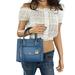 Michael Kors Bags | Michael Kors Mercer Medium Pocket Messenger Leather Bag Dark Chambray | Color: Blue | Size: Os