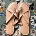 Madewell Shoes | Madewell Boardwalk Thong Sandals Size 10 Brown Leather Casual Summer Mc700 Never | Color: Brown/Tan | Size: 10