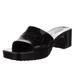 Gucci Shoes | Gucci W’s Platform Block Heel Slide Sandal Nib Black Sz 8 | Color: Black | Size: 8