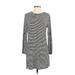Old Navy Casual Dress: White Stripes Dresses - Women's Size Small