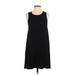 Aerie Casual Dress - A-Line Crew Neck Sleeveless: Black Solid Dresses - Women's Size X-Small