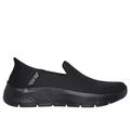 Skechers Women's Slip-ins: GO WALK Flex - Relish Slip-On Shoes | Size 8.0 | Black | Textile | Machine Washable