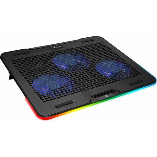 Laptop-Kühler , RGB-Beleuchtung , Gaming-Laptop-Halter , USB-Lüfter , Stabil und robust
