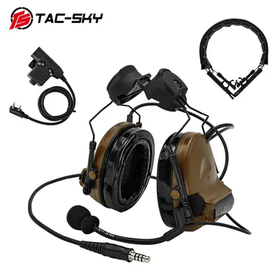 TAC-SKY DulMédiateur set COMTAC II Casque prompt ket Airsoft sauna téléphone et DulPTT et casque