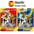 Cartes Pokémon espagnoles en métal lettres Pokémon cartes de fer Pokémon espagnoles Mewtwo