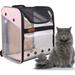 Critter Sitters See -Through Pet Carrier Polyester in Pink | 16 H x 13.5 W x 10 D in | Wayfair CSBPCKSTRG-LPNK1