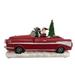 The Holiday Aisle® Animated Christmas Village Accessory - Santa In Red Car Resin | 5.63 H x 9.76 W x 4.61 D in | Wayfair