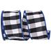 The Holiday Aisle® Striped Ribbon Fabric in Black/White | 2.5 H x 4 W x 4 D in | Wayfair DB271A37898C43CA99E7A407DEB32A83