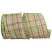 The Holiday Aisle® Plaid Ribbon Fabric in Green/Red | 2.5 H x 4 W x 4 D in | Wayfair 66EE2D89A0314DEEBFEFFCC0E8A90D7A