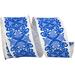 The Holiday Aisle® Box Net Jute Nestle Wired Ribbon Fabric in Blue/White | 2.5 H x 4 W x 4 D in | Wayfair 50878CC6F2DF44B5A4990540EFA70CEE