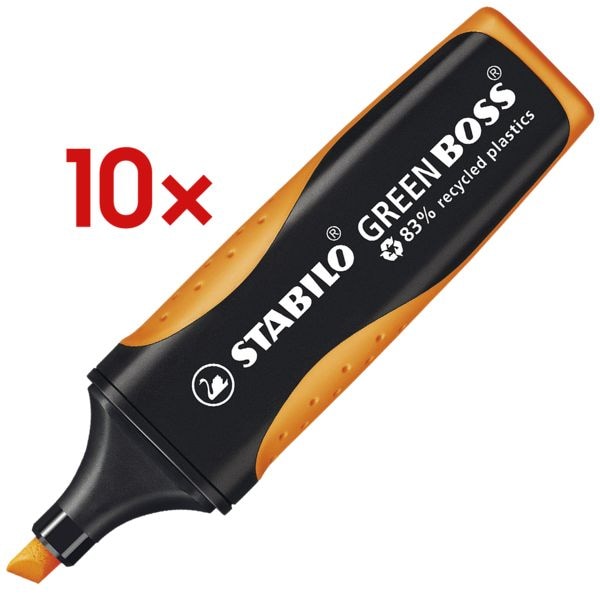 Stabilo 10 Textmarker »Green BOSS®« orange Image