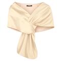 Swing Satin-Stola, 36 - Creme, Damen, aus Polyester