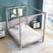 Queen Size Canopy Platform Bed with Headboard