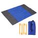 79" x 57" Beach Blanket, Waterproof Picnic Mat for Travel, Hiking Dark Blue - Dark Blue