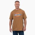 Dickies Men's Short Sleeve Tri-Color Logo Graphic T-Shirt - Brown Duck Size XL (WS22A)