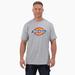 Dickies Men's Short Sleeve Tri-Color Logo Graphic T-Shirt - Heather Gray Size M (WS22A)