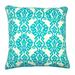 Jiti Outdoor Traditional Waterproof Damask Patterned Large Decorative Square Throw Pillows 24 x 24