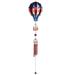 Q-Max 34" Long Blue and Red Air Balloon with Copper Gem