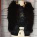 Michael Kors Jackets & Coats | Michael Kors Fur Jeweled Neckline Black Vest | Color: Black | Size: S