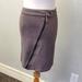 Anthropologie Skirts | Anthropology Gray Faux Suede Zip Mini Skirt Size Xs (Y24) | Color: Black/Gray | Size: Xs