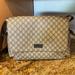 Gucci Bags | Gg Supreme Canvas Diaper Bag, Designed With Multiple Pockets | Color: Brown/Tan | Size: 17.3”W X 11”H X 5.5”D