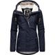 Winterjacke RAGWEAR "Monade" Gr. XS (34), blau (marine) Damen Jacken Lange