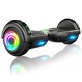 SISIGAD Hoverboard 6,5 Zoll Elektro Scooter für Kinder und Jugendliche, Hoverboards mit Bluetooth LED Leuchte Self Balance Board, 2 x 300 Watt Motor Elektroroller