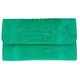 Girly HandBags Croc Suede Clutch Bag Italian Leather - Turquoise(Size: W 26, H 15, D 3 cm (W 10.5, H 6, D 1.5 inches))