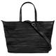 Shopper SAMANTHA LOOK Gr. B/H/T: 37 cm x 30 cm x 14 cm onesize, schwarz Damen Taschen Handtaschen echt Leder, Made in Italy