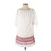 J.Crew Casual Dress - Shift Boatneck Short sleeves: White Solid Dresses - Women's Size X-Small