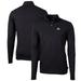 Men's Cutter & Buck Black Minnesota Golden Gophers Big Tall Virtue Eco Pique Recycled Quarter-Zip Pullover Top