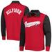 Men's Tommy Hilfiger Red/Pewter Tampa Bay Buccaneers Aiden Quarter-Zip Sweatshirt