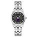 Women's Bulova Black Kansas State Wildcats Corporate Collection Stainless Steel Watch