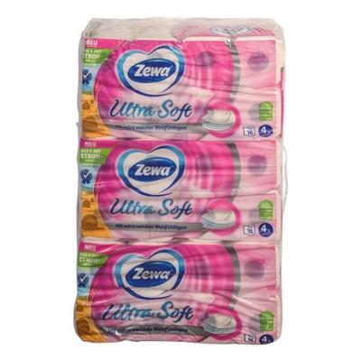 Zewa 48 Rollen Toilettenpapier »Ultra Soft« 4-lagig (3 Pack à 16 Rollen) weiß