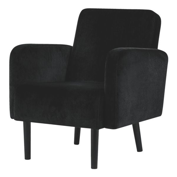 meet Sessel »Lisboa« mit Samtbezug schwarz, 71x83x55 cm