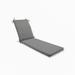 Pillow Perfect Outdoor/Indoor Rave Graphite Chaise Lounge Cushion 80x23x3