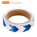 Reflective Tape, 1 Roll 30 Ft x 1-inch Safety Tape Reflector, Arrow White Blue - Arrow White Blue