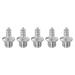 5pcs Track Spikes 7mm Hard Steel Jumping Nails for Track Shoes, Silver Tone - Silver Tone
