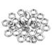 30pcs M8 x 1.25 Steel Hex Nuts Hardware Nuts Screw Bolt Fasteners 4mm High - Silver Tone