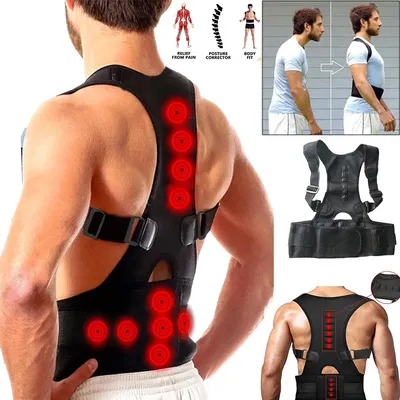 Ceinture de soutien du dos pour hommes et femmes thérapie magnétique ration de posture orthèse