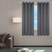 Ebern Designs Mecit Polyester Curtain Polyester in Gray | 84 H x 52 W in | Wayfair 35A25E4738EB4D22B4CD393639F004F1