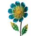 Regal Art & Gift Flower Burst Solar Stake Resin/Plastic/Metal in Blue | 40 H x 8.5 W x 4 D in | Wayfair 13039