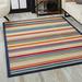 59 x 39 x 0.25 in Area Rug - Longshore Tides Andry Striped Multi Color Indoor/Outdoor Area Rug Polypropylene | 59 H x 39 W x 0.25 D in | Wayfair