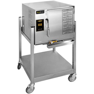 AccuTemp N61201E060 SGL Evolution 6 Pan Stand-Mounted Natural Gas Boilerless Steamer - 60,000 BTU