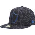 Men's New Era Black Los Angeles Rams Amoeba Camo 59FIFTY Fitted Hat