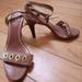 Coach Shoes | Coach High Heels | Color: Brown/Gold | Size: 6