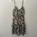 American Eagle Outfitters Dresses | Floral Ruffle Dress | Color: Black/White | Size: 6