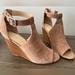 Jessica Simpson Shoes | Jessica Simpson Wedge Peep Toe | Color: Brown/Tan | Size: 10